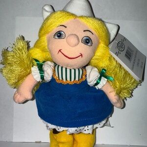 Disney Stuffed Doll with Blue Dress and Yellow Hair
